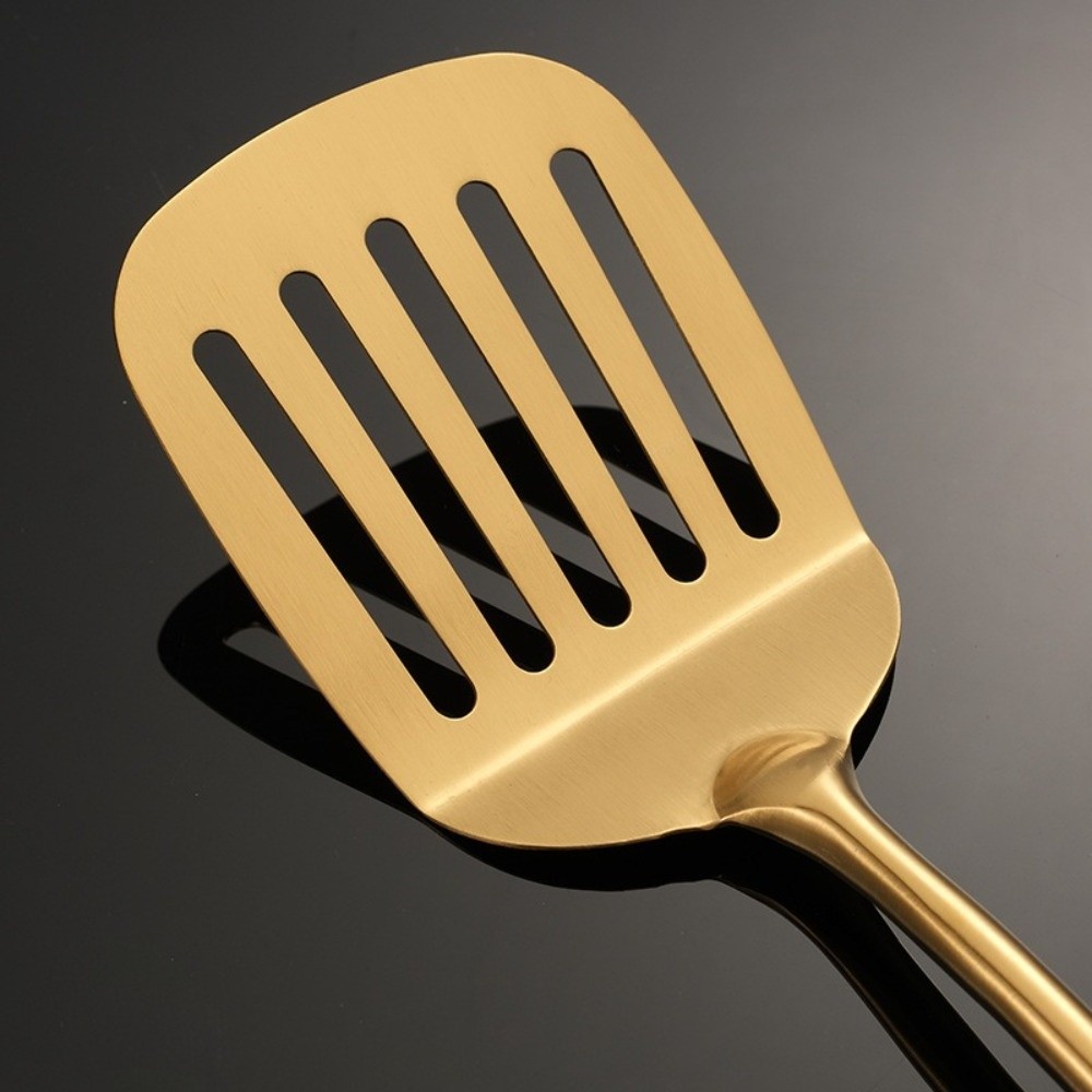 Kitchen Gadgets Gold - RVS keukengereiset, hittebestendig, antiaanbak spatel, schraper,