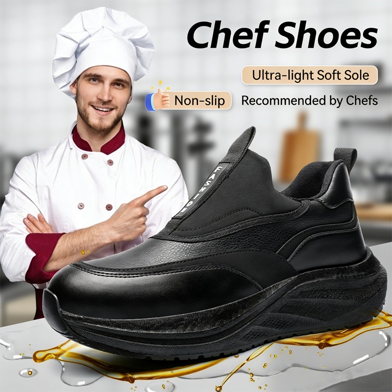 Kitchen Gadgets For Men - Platform leren herenschoenen Waterdicht Antislip Koksschoenen