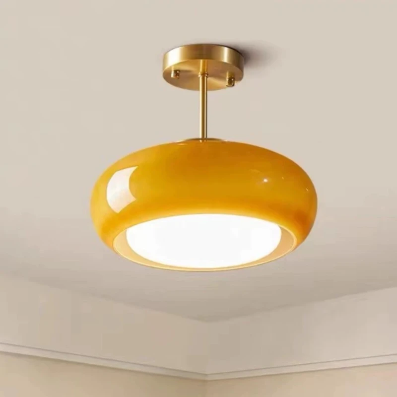 Kitchen Gadgets Gold - Bescheiden vintage glazen plafondkroonluchter balkon slaapkamer