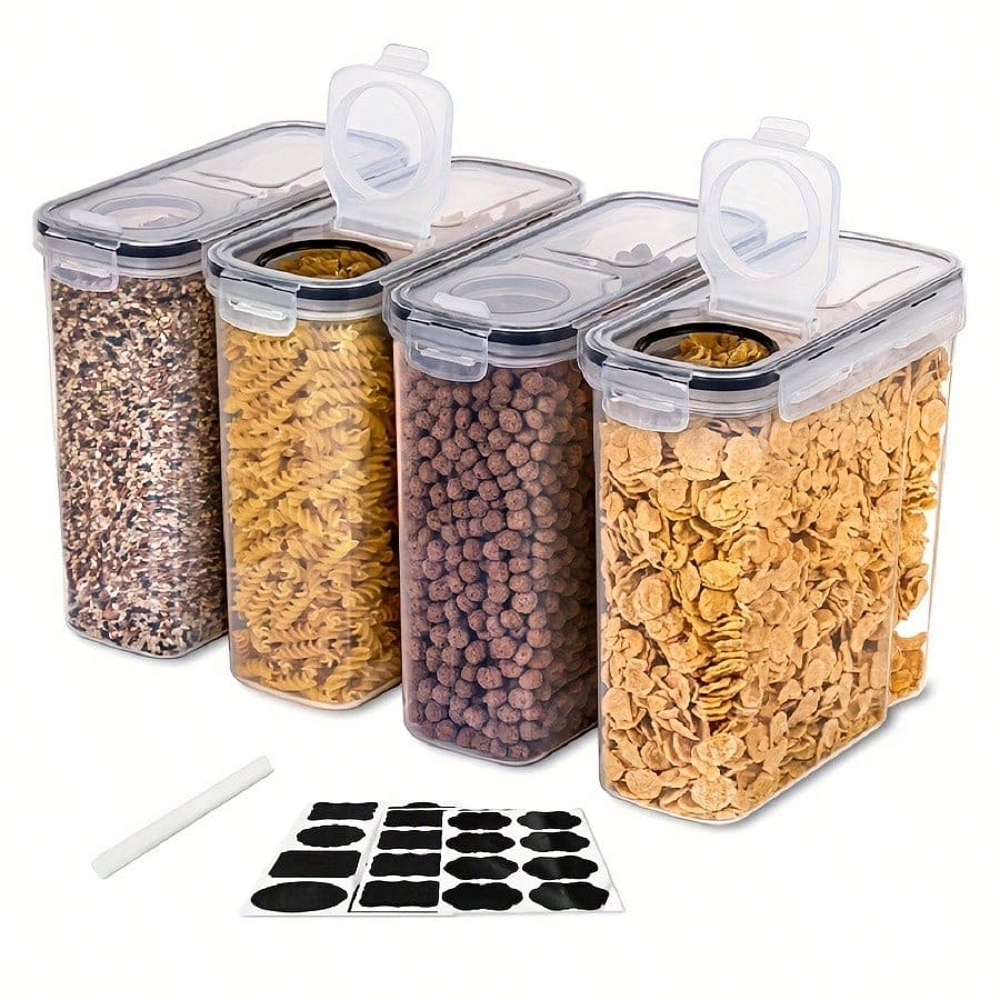 Kitchen Gadgets Organizer - 4-delige set luchtdichte bewaardozen voor ontbijtgranen