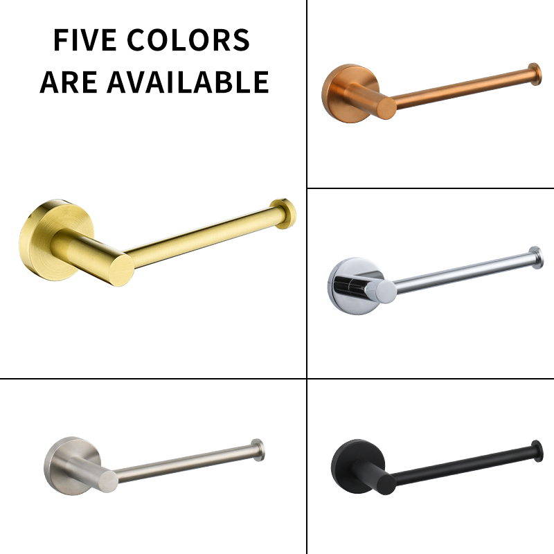 Kitchen Gadgets Gold - Geborsteld goud toiletpapier tissuehouder muurbevestiging keukenrol