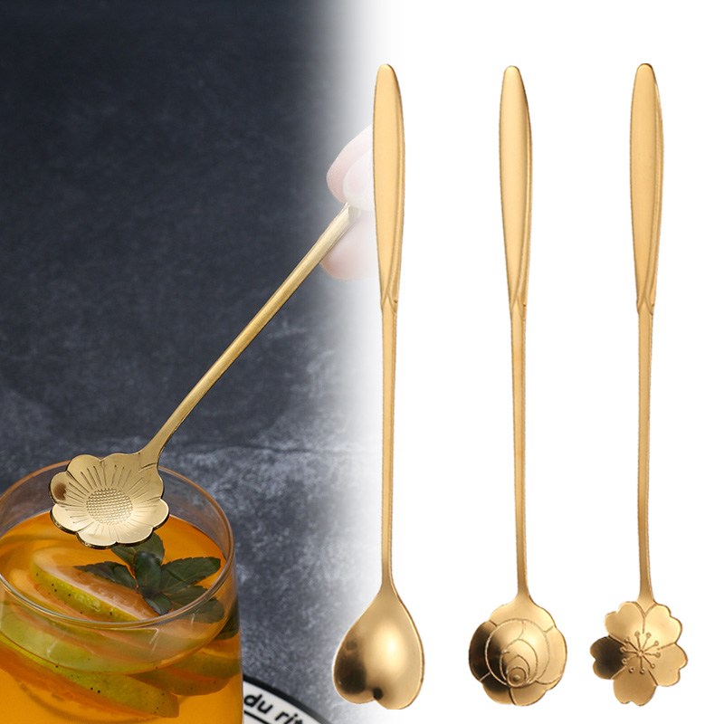 Kitchen Gadgets Gold - Roestvrij staal Cherry Rose Flower Gold