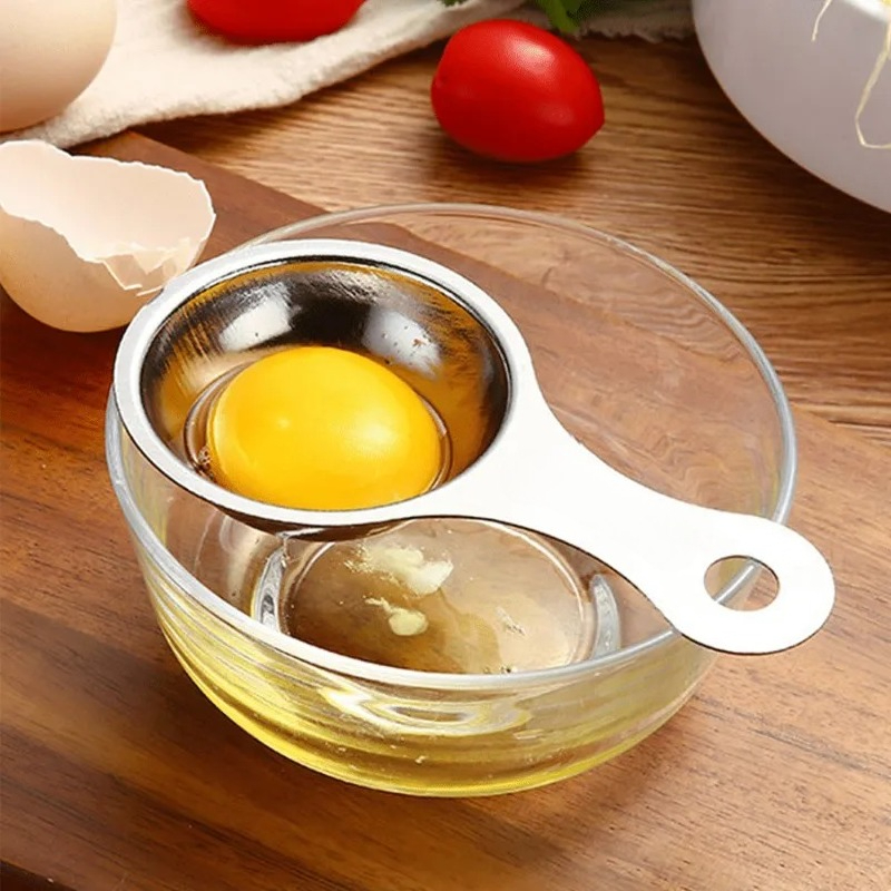 Egg Separator Tool - 1 st roestvrijstalen eierscheider, dooier witte