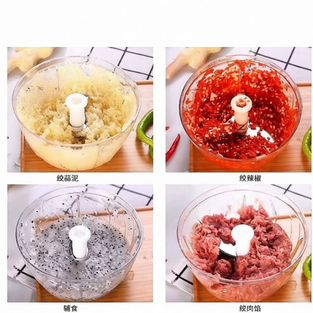 Kitchen Helper Gadgets - Handmatige knoflookhakker, multifunctionele keukenmachine, groentehakker, handmatig