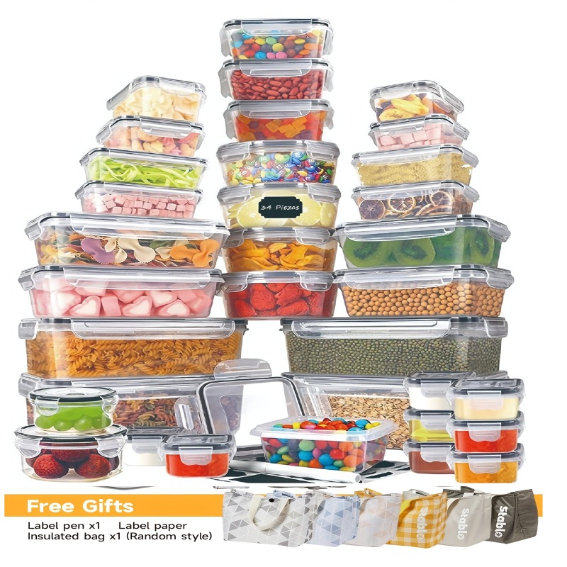 48-delige BPA-vrije voedselbew - Kitchen Gadgets Organizer recensie en prijs